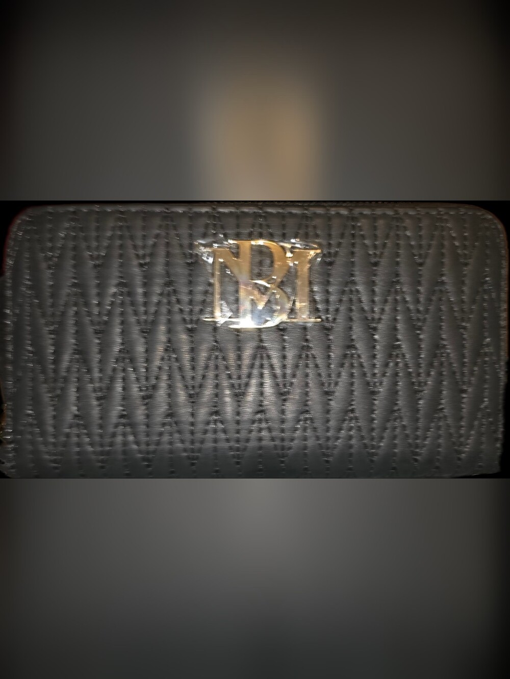 Black Quilted Wallet W/Phone Pocket & Wristlet